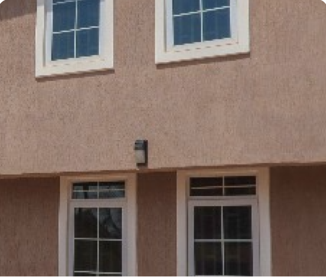 White Frame Casement Window