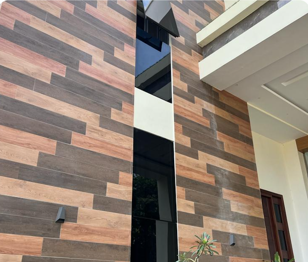 Modern Single Row Tinted Wall Curtains Frame