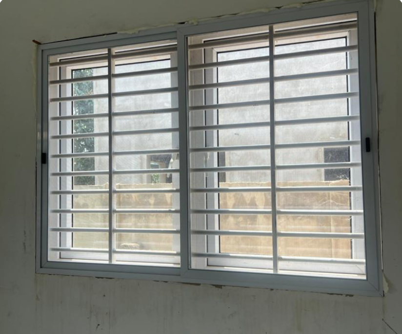 Indoor Rounded Square Pipe Window Burglar Proof